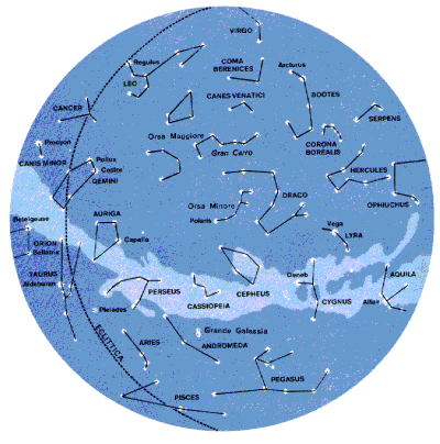 Queste due mappe sono tratte da "L'Universo" di D. Bergamini e dei redattori di TIME LIFE - edito da Mondadori.